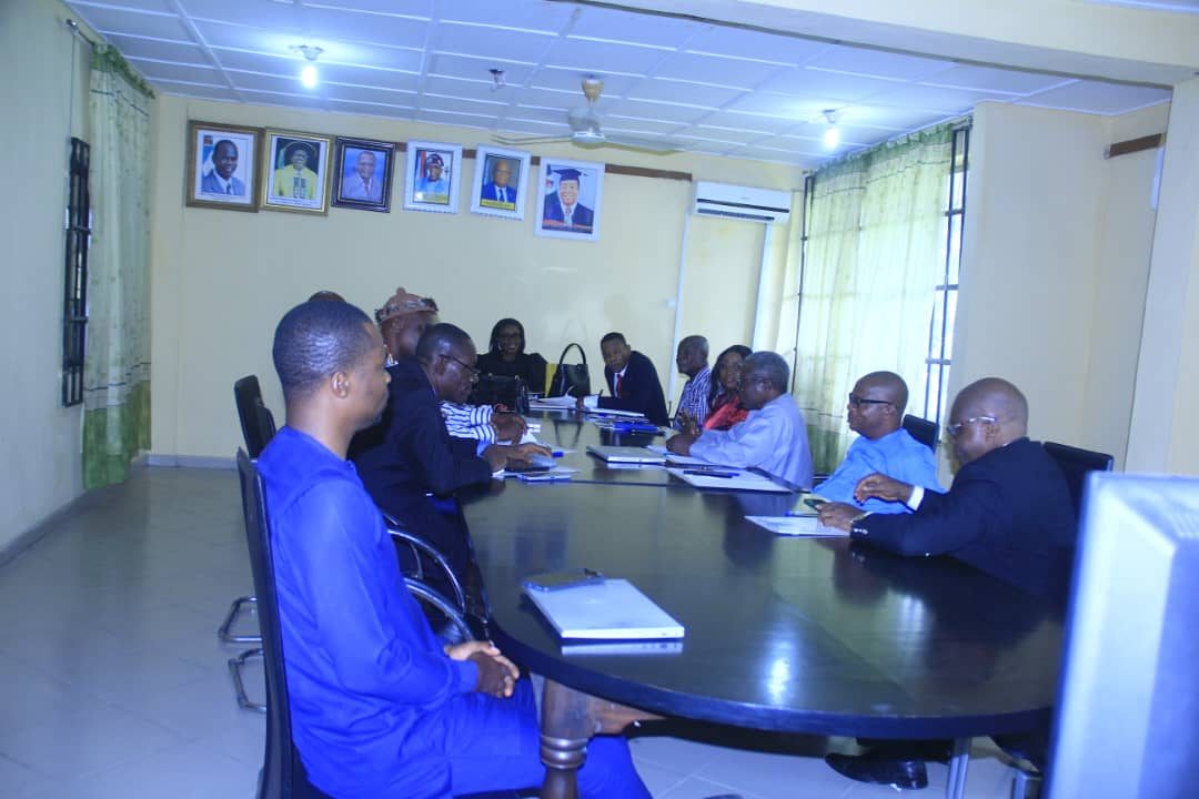 Council members in session at Obong University